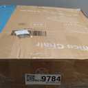 DUMOS Armless Home Office Desk Chair -Small Ergonomic with Low Back Lumbar Support, Height Adjustable PU Leather Computer Task with 360 Swivel Rolling Wheels, for Small Space, Brown