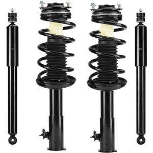 Front & Rear Strut Shock Assembly w/Coil Spring for Honda Civic 2006-2011 Sedan Only, for Acura CSX/ 2006-2011 Replace 172286 172287 5609, Left & Right, 4PCS