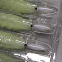 Easter Flameless Taper Candles Green Pastel Flickering with Remote Timer, Battery Operated Warm 3D Wick LED Spiral Candles 6 Pack 9.8" Real Wax Wedding Home Birthday Spring Easter Decorations