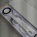 Electric Body Brush Back Scrubber for Shower, Auto Spinning Exfoliating Massage Bath Brush Rechargeable, Dual Long Handle, Deep Cleansing, Waterproof, Rotating Body Brushes with 5 Brush Heads