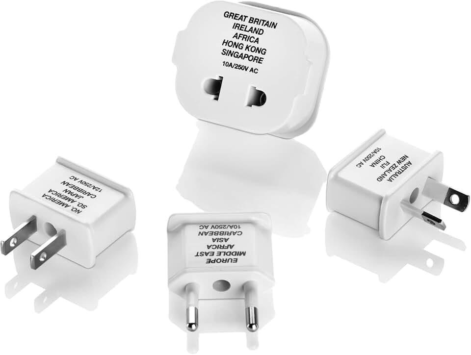Conair Travel Plug Adapters, Universal Plug Adapters for Worldwide Travel by Travel Smart , Set of 2