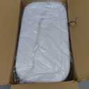 MOPALL Small Bathroom Trash Cans with Lids,Motion Sensor Bathroom Trash Can,Narrow Waterproof Plastic 3.5 Gallon Automatic Adsorption Touchless Garbage Can,White