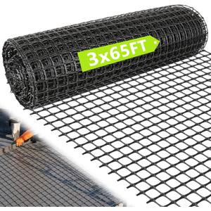 3ft x 65ft Retaining Wall Geogrid Roll, Bi-Directional Geogrid Retaining Walls Gravel Grid for Reinforcement Slope Driveway Stabilization Grids Gravel Grid Walls
