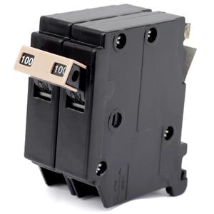 Upgrade 2100 2-Pole 100 Amp Circuit Breaker Replacement for Cutler Hammer Load Centers, Type 3/4 Inch Plug-On Molded Case Circuit Breaker, Thermal Magnetic Protection, 10 KAIC, 120/240V