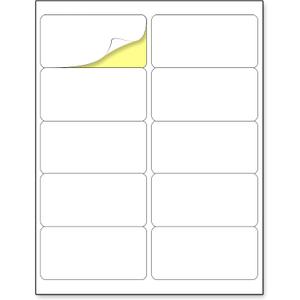 (2" x 4") 200 Sheets, Printable White Sticker Labels, Laser/Inkjet Printing - Matte, 10 per Page