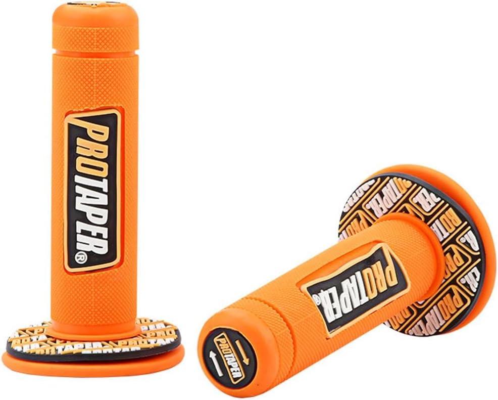 7/8" Motorcross Handle Grips Dirt Bike 22mm 24mm Truster Grips Motorcycle Ergonomic Bar End Non Slip Grip Gel Gep Scooter Cruiser Racing Mountain (Pro taper, Orange)