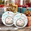 4 x Hedgehog Ornaments 2025 - Cute for Forest Animal Decoration, Animals Ornaments for Christmas Tree Decorations, Animal Lover Gifts, Hedgehog Gifts for Women Men, Friends, Family