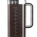 Maestri House Compact Cold Brew Coffee Maker, 64oz Iced Tea and Coffee Maker Brewer Space Saving Tritan Pitcher, 350 Mesh Filter, 100% Leak-Proof