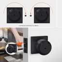 Haidms 6 Pack Oil Rubbed Bronze Door Knobs Interior, Privacy Interior Door Knob for Bedroom or Bathroom, Bronze Door Knobs