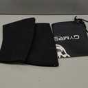 Gymreapers Knee Sleeves (1 Pair) With Gym Bag - IPF Approved - Knee Compression Sleeve Support for Squats, Weightlifting, and Powerlifting 7MM Neoprene Sleeves (Black/Black, Medium)