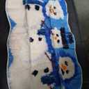 Christmas Gingerbread Man Rug, Cute Bath Mat Non Slip Xmas Bath Rug Santa Clause Snowman Christmas Tree Bath Rug Winter Soft Absorbent Floor Mat for Bathroom (D