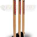 Jumbo Cricket Spring Return Stumps Wickets Metal Base Multi Surface Placement BY Naqqash Sports, 28"
