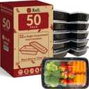 Reli. Meal Prep Containers (50 Pack, 32 oz.) | 1 Compartment Food Containers with Lids | Microwavable Freezer Dishwasher Safe  Bento Box
