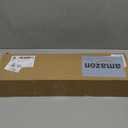 KES Bathroom Glass Shelf Rectangular 20-Inch Floating Glass Shelves 2 Pack with Rustproof Stainless Steel Brackets Wall Mounted Brushed Finish, A2021-2-P2