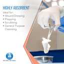 Dynarex Non-Woven Sponges, Non-Sterile, Gauze, for Cleansing, Prepping and Dressing, Highly-Absorbent, Less Linting, 4"x 4", 4 Ply, 1 Box of 200 Sponges (Packaging May Vary)