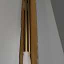 1 Inch Modern Double Window Curtain Rods,36-72 Inch Adjustable Telescoping Heavy Duty Stylish Drapery Rods Decorative Solid Square Allufer Finials for Dual Curtain Rod Window Treatment, Brushed Gold