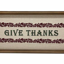 Holiday Home 7.9in Wood Wall Sign Give Thanks