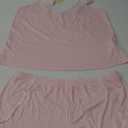 Ekouaer Womens Pajama Sets Soft Lingerie Sleepwear 2 Piece Cami Shorts Set V Neck Pj Lace Nightwear (XX-Large, Pink)