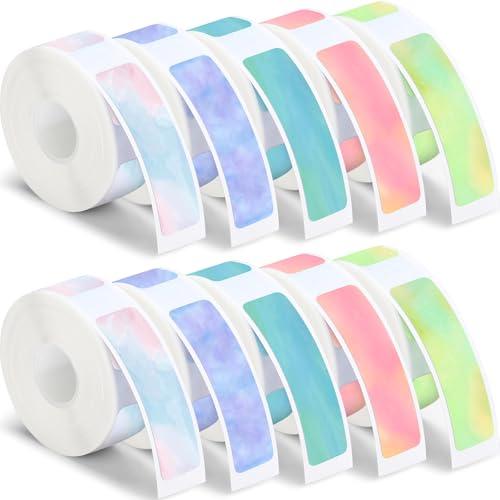 Gersoniel 1600 Pcs Label Tapes Compatible with D30 Label Printer Laminated Labeling Stickers Thermal Labels for Home Office