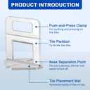 DGSL Tile Leveling System, 4650-Piece 1/8" Tile Spacers Clips Tile Tools, Tile Installation Tools for Professional Ceramic Tile and Stone Installation