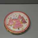 40Pcs 9 Inch Christmas Plates Merry Christmas Disposable Paper Plates Gold Foil Pink Xmas Tree Party Plates for Holiday Party Dinner Tableware Supplies Decor