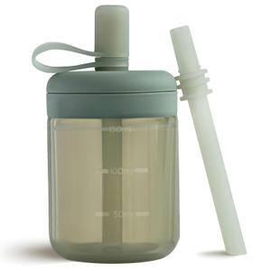 Moonkie Baby Training Cup Silicone Straw Cup | BPA-Free Drop-Proof Sippy Cups for Infants Toddlers and Kids 6 Months+ | 5 oz, 1pack, DX-BTC-01