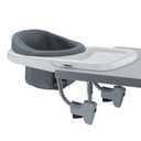 Chicco FastLock 360 Rotating Hook-On High Chair, Portable High Chair for Babies and Toddlers, Sets up in Seconds, Charcoal/Grey