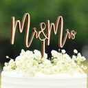 Mr & Mrs Wood Cake Topper, Bride and Groom Cake Topper Wedding Anniversary Bridal Shower, Engagement Party Decorations, Wedding Decoration, Perfect Keepsake(Design 01)