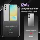 4 x Case for Samsung Galaxy S24 FE,Translucent Matte Hard PC Back & Soft TPU Bumper Protective Phone Cover with Dropproof,Anti-Fingerprint,Slim Frosted Case,Purple