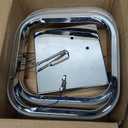 CANEOE Led Hallway Ceiling Light Fixtures, Square Modern Led Ceiling Lamp, 6000K Chrome Finish Indoor Ceiling Lighting Fixture for Living Room Bedroom Kitchen Bathroom Lights (GDD-SFSL-C-US)