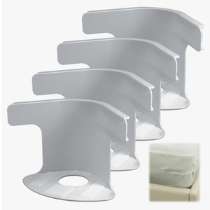 Lock Sheet Holders Set - 4 Pack Bed Secure Firmly in Place, Heavy Duty Holder Corner