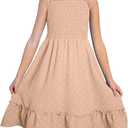 Blibean Girls Short Sleeve Dresses Swiss Dot Dress Size 2-3Y