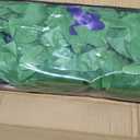 Expandable Fence Privacy Screen for Balcony Patio Outdoor,Decorative Faux Ivy Fencing Panel,Artificial Hedges (2, Purple Flower)