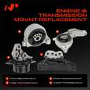 A-Premium Engine Motor Mount and Transmission Mount Kit, Set of 4 | Compatible with Saturn Vue 2008 2009 2010, 2.4L, Automatic Transmission Only, Reduce Vibration and Noise