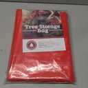 ZOBER 9 Ft Large Christmas Tree Storage Bag - Fits 9 Ft Artificial Trees - Plastic, Waterproof Christmas Tree Bag For Storage Box For Xmas - Strong, Durable Handles - Label Card Slot - Red