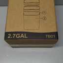 2 Pack 2.7 Gal Bathroom Trash Can with Lid, Automatic Trash Can Small Smart Garbage Can Touchless, Slim Motion Sensor Waterproof Plastic Trash Bins for Bedroom Office Kitchen Toilet Black