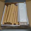 Corner Shelf, 5 Tier Bamboo Corner Bookshelf, 54" Tall Narrow Bookcase, Plant Stand, Corner Display Rack, Shower Caddy, Display Standing Shelf Organizer for Bedroom, Living Room, Kitchen, Home Office