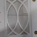 DWVO 65" Buffet Cabinet with 4 Glass Doors Storage, Sideboard Cabinet with 3 Drawers, Coffee Bar with Adjustable Shelves for Kitchen, Living Room, White