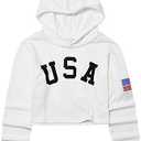 Kids Girls Leather Plaid Long Sleeve Crop Top Hoddie Cropped Sweatershirts, 150 10-11 Y