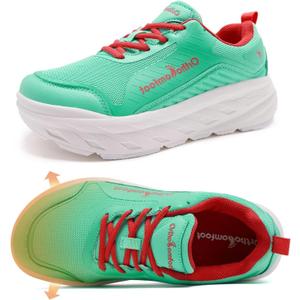 Women's Orthopedic Diabetic Walking Shoes: Wide Toe Box Comfortable Casual Arch Support Plantar Fasciitis Orthotic Sneakers, High Arch Swollen Work Tennis Sports Shoes for Foot and Heel Pain Relief