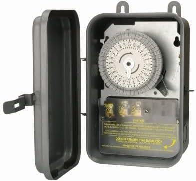 Woods 59101rwd Outdoor 120v 40a 24-Hour Spst Mechanical Time Switch W/ Metal Box
