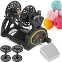 Electric LED Spinning Wheel, Dog Hair Wool Spinning Thread, Stepless Speed Regulation, Forward and Reverse Switching, Household Mini Yarn Winding Machine