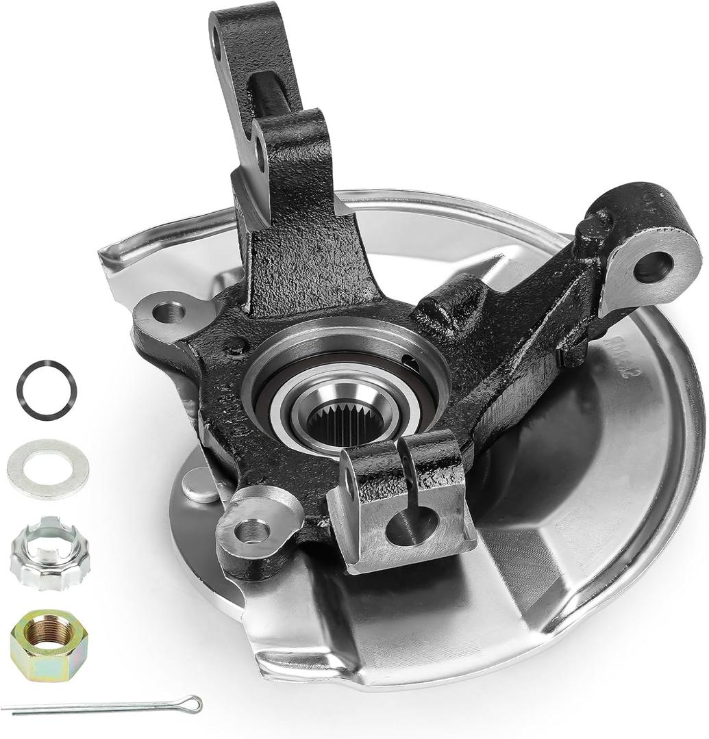 Front Steering Knuckle & Wheel Bearing Hub Assembly for Jeep Compass 07-17, Patriot 2007-2017, Dodge Caliber 2007-2012, 4WD AWD FWD, 698-410, 698410, 510090, Right Passenger Side