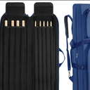 HOMBYS 4x5 FAUX Leather Pool Cue Case Holds 4 Butts & 5 Shafts, Billiard Stick Carrying Case Pool Stick Bag, Large Capacity Accessories Pockets