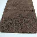 Yeaban Brown Bathroom Rugs Thick Chenille Bath Mats | Absorbent and Washable Bath Rug Non-Slip, Plush and Soft Rugs for Bathroom, Kitchen, Shower, Sink - 17" x 24", Brown