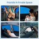 Aokway Side Window Sunshade Sun Shade for Car Window Double Thickness Auto Windshield Sunshades Curtain Universal Fit for Driver for Baby UV Protection (Front Side 2pcs)