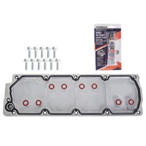 GXYWADY Valley Pan Cover Plate with Gasket Bolts Kit 12598832 12610141 Replacement for 07-13 GM LS2 LS3 Valley Cover LS Gen 4