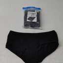 wirarpa Women's Underwear Cotton Hipster Panties Ladies Panties 6 Pack, Black , L