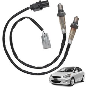2PCS Upstream & Downstream Oxygen Sensor Compatible with Hyundai Accent Veloster 1.6L 2012-2017 for KIA Soul 2012-2016 Replace# 234-5055, 234-4568