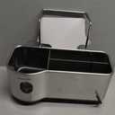 simplehuman Sink Caddy Sponge Holder, Brushed Stainless Steel (7-1/8" x 4" x 4-3/4" h)